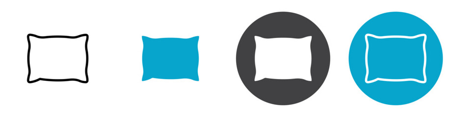 pillow icon Vector illustration in black