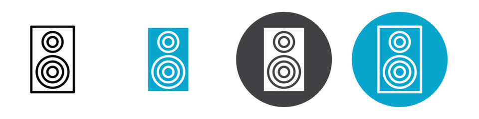 speaker icon Vector illustration in black