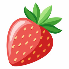 strawberry isolated on white