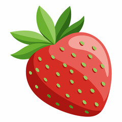 strawberry isolated on white background