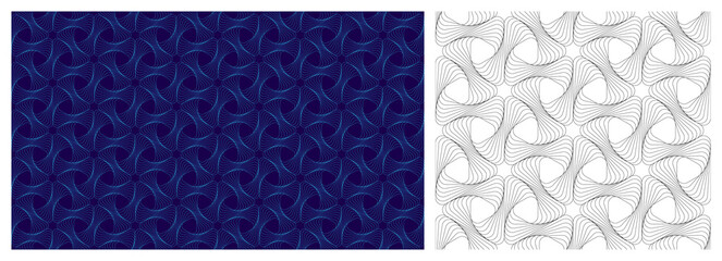 Seamless Pattern, Seamless Background, Geometric Pattern, Geometric Background and Vector Illustration.