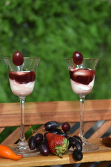 party buffet tasty finger food, savory and sweet dinner