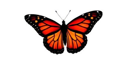Fototapeta premium butterfly on white background