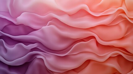 Obraz premium Abstract image of flowing fabric in shades of pink and purple, creating a soft and dreamy aesthetic.