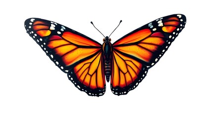 Fototapeta premium butterfly on white background