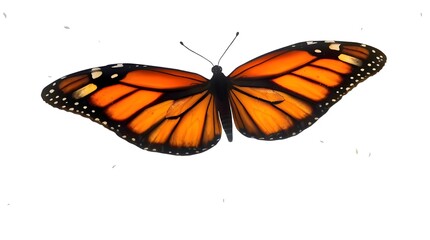 butterfly on white  background