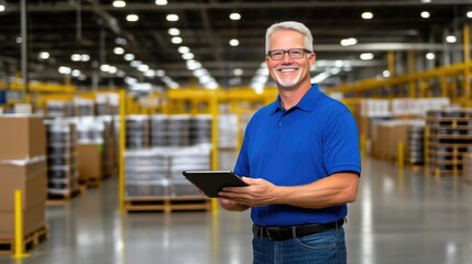 Engineers Discussing Inventory Data on Tablet