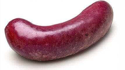 Unique Purple Vegetable with Smooth Skin and Curved Shape Displayed
