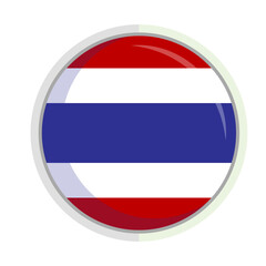 Thailand national flag shield Badge element