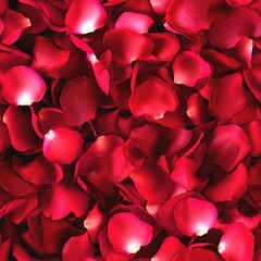 close-up of deep red and pink rose petals with soft texture concept of beauty products, romantic event decor, and luxury packaging design