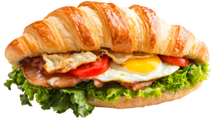 Egg and Cheese Croissant Sandwich