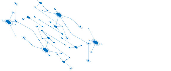 Vector simple technology graphic background. Network and Connection concept.