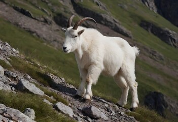 Survivor of the Wild: Mountain Goat in an Unusual Habitat