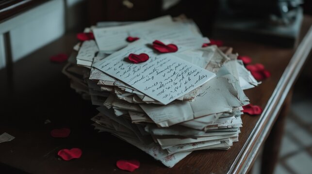 Crafting heartfelt love letters with handwritten touches cozy atmosphere romantic expression