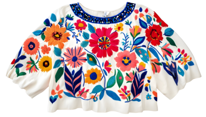 Embroidered Boho Blouse Artwork