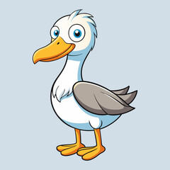 vector illustration of an albatross