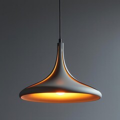 Fototapeta premium Minimalist Pendant Light with Hidden LED Lighting