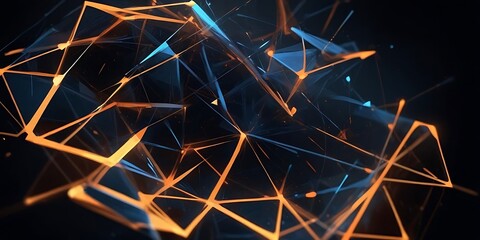 Computer generated image of a network of lines. Background. Graphics