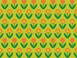 Seamless Flower Pattern - Elegant Floral Design