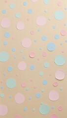 Delicate Whimsical Pastel Polka Dots of Gentle Gradient Hues, Creating a Playful and Lighthearted Visual Atmosphere Filled with Soft Elegance and Cheerful Charm