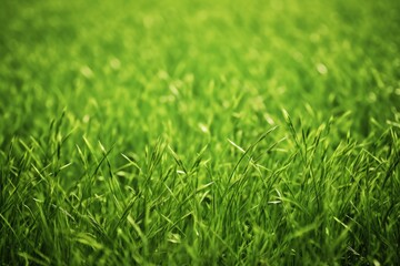 Fototapeta premium Kentucky Bluegrass Digital Landscape Photography of Lush Green Lawn with Natural Textures and Summer Garden Vibes