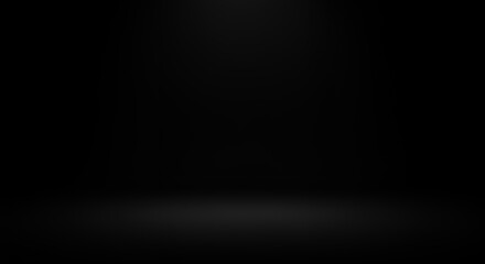 Obraz premium Dark Black Background, Studio, Gradient, Empty, Mockup, Photography, Texture, Design, Abstract