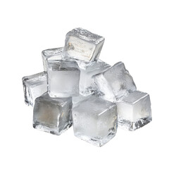 Sparkling Ice Cubes Cold Refreshing Drinks Texture Purity