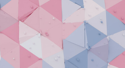 Abstract Pastel Triangle Pattern Background with Textured Surface and 3D Effect