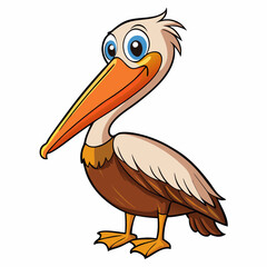 pelican cartoon illustration