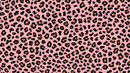 Leopard pink background pattern, animal skin design