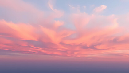Fototapeta premium Stunning sunset sky painted with shades of pink and orange