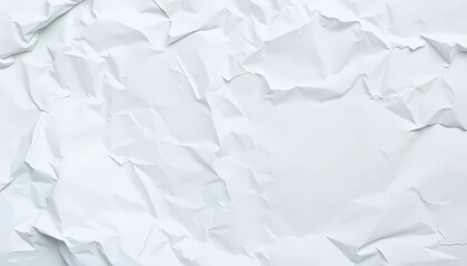 Obraz premium Crumpled white paper texture for creative design backgrounds