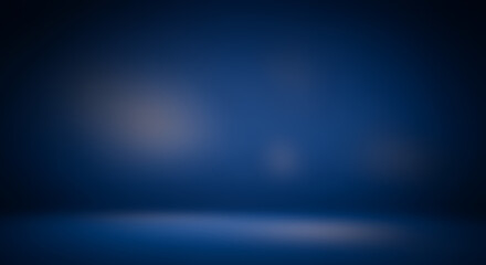 Deep Blue Gradient Background, Studio Backdrop, Abstract Texture