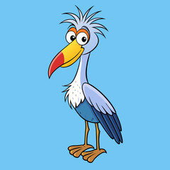 stork with baby