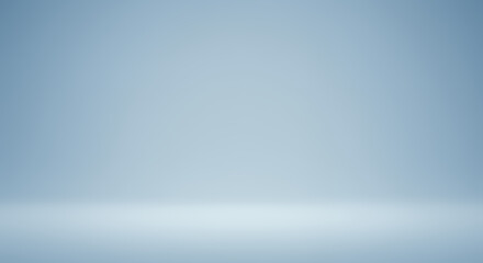 Obraz premium Light Blue Gradient Studio Background, Seamless, Empty, Plain, Simple