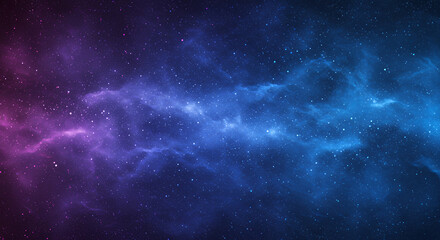 Fototapeta premium Cosmic Nebula: Stunning Purple and Blue Galaxy Background