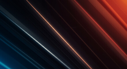 Abstract Diagonal Lines, Dark Background, Red and Blue Gradient, Motion Blur Effect