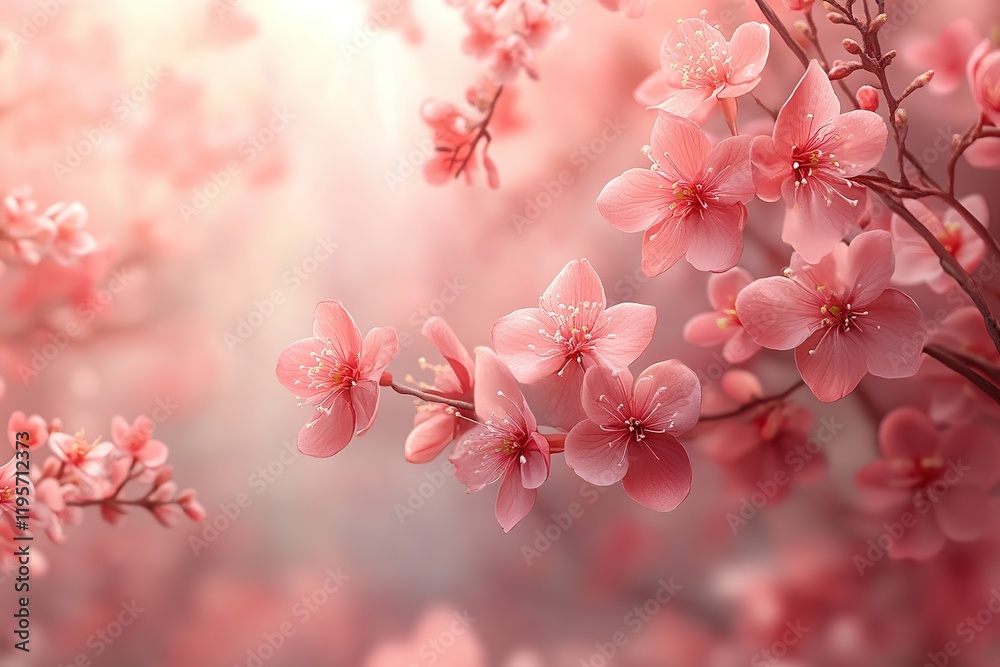 Sticker Blossom buds on tree branch