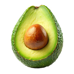 avocado isolated on white