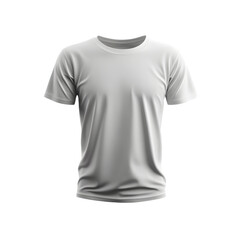 Blank White T-Shirt Mockup on Isolated Background