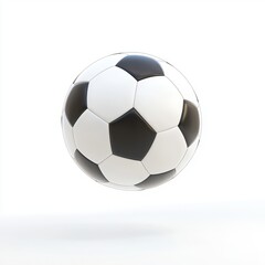 Fototapeta premium Classic black and white soccer ball.