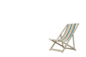 an empty beach chair against a transparent background PNG image, PNG file, Generative art.