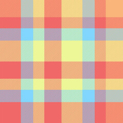 Vibrant pastel plaid pattern in a cheerful color palette. Perfect for textile designs, website backgrounds, or crafting projects. This seamless texture offers a modern and playful aesthetic.