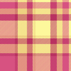 Vibrant pastel pink and yellow diagonal plaid pattern.  Perfect for fashion, textile, website backgrounds, or any design needing a cheerful, stylish texture.