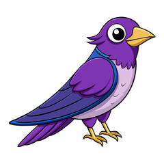blue bird on a purple martin