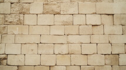 Fototapeta premium Beige stone wall texture background.