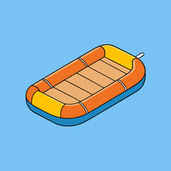 illustration of a raft