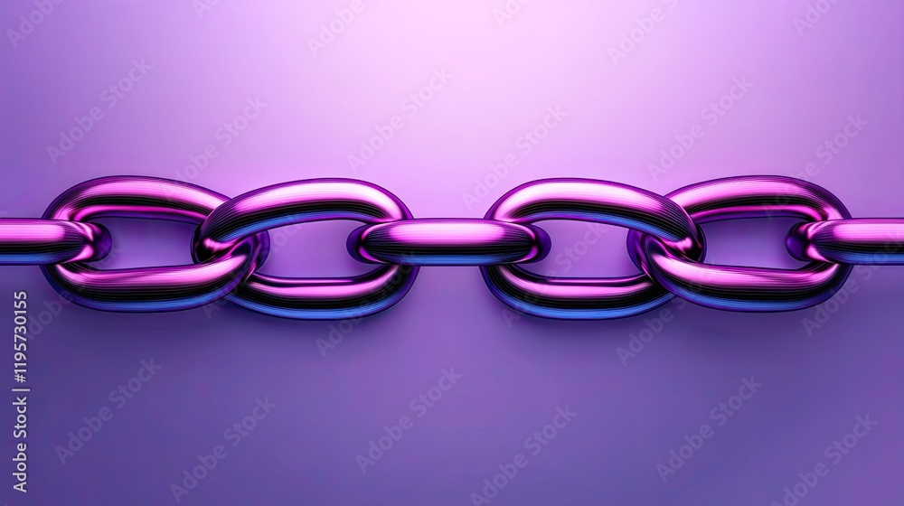 Poster exploring chain links in a futuristic setting abstract composition digital art environment artistic 