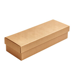 a long rectangular package box with a kraft paper finish, styled for a mock-up