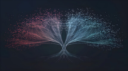 Visual Representation of a K-D Tree Partitioning Multidimensional Data in Machine Learning